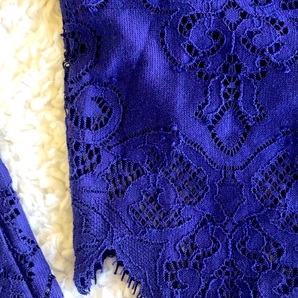 For Love & Lemons Midnight lace crop top skirt set - Picture 14 of 16